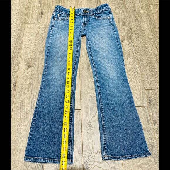American Eagle Blue Jeans Size 0 Short Stretch RN 54485 - Picture 4 of 13